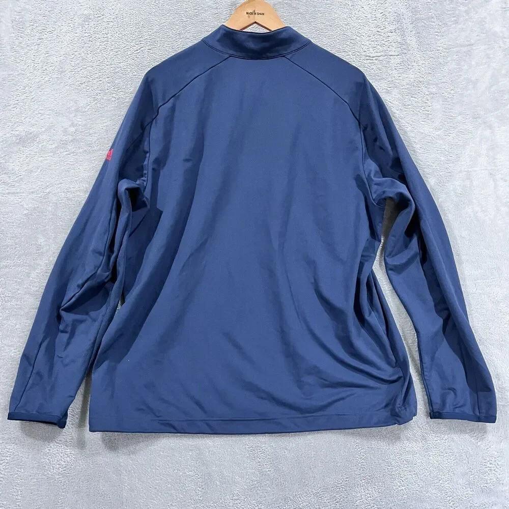 Adidas 1/4 Zip Sweater Men's L CLIMACOOL Long Sleeve‎ Stretch Casual Pullover